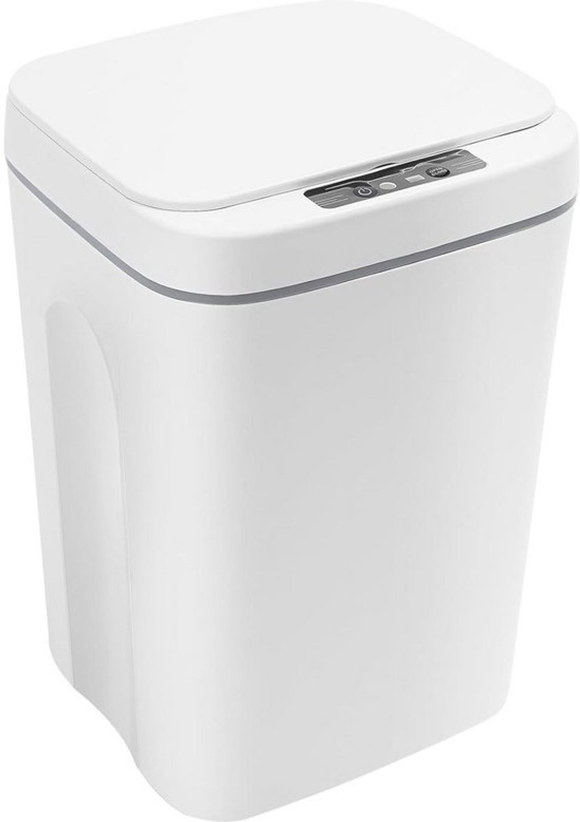 Automatische Sensor Emmer - Prullenbak Keuken - Hygiënisch Afval Beheer - Contactloos Openen - 16 Liter - Wit