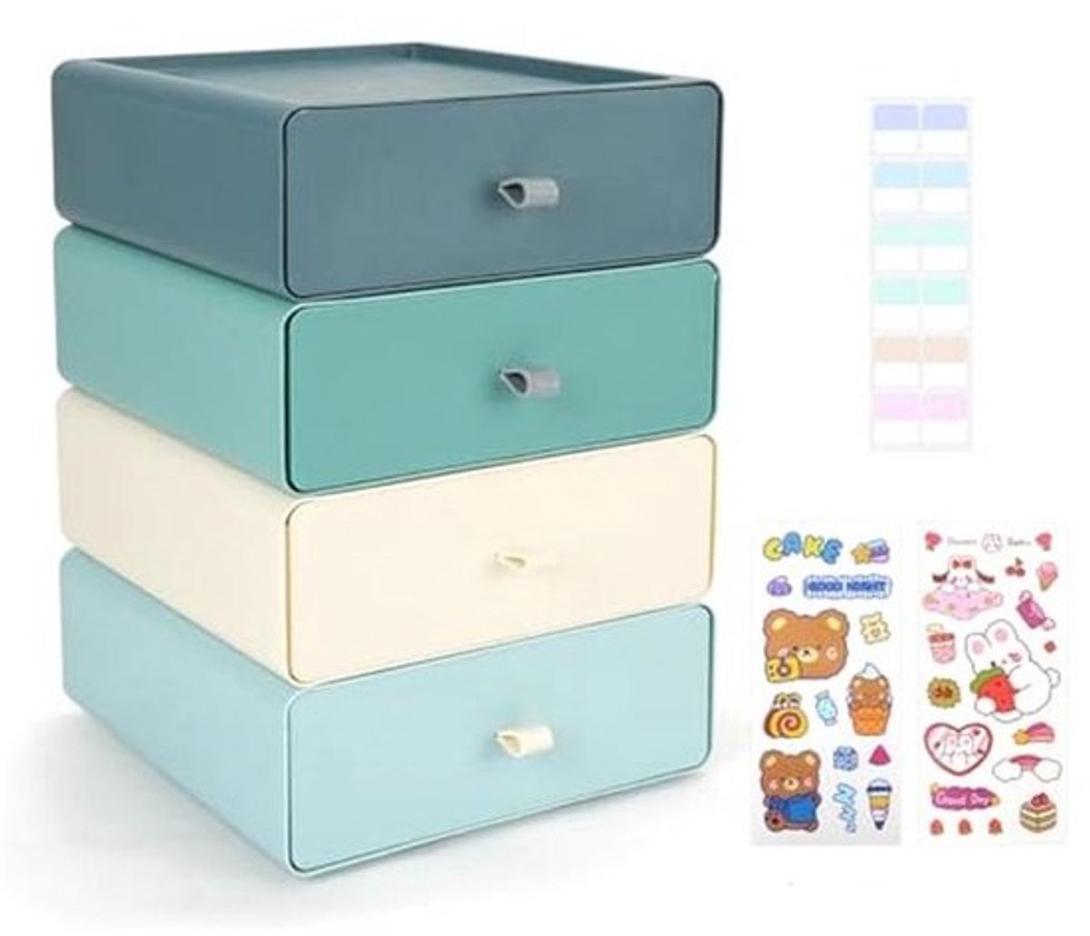 Stapelbare ladeboxen - Cosmetica-organizer en opbergdoos voor make-up en schrijfwaren