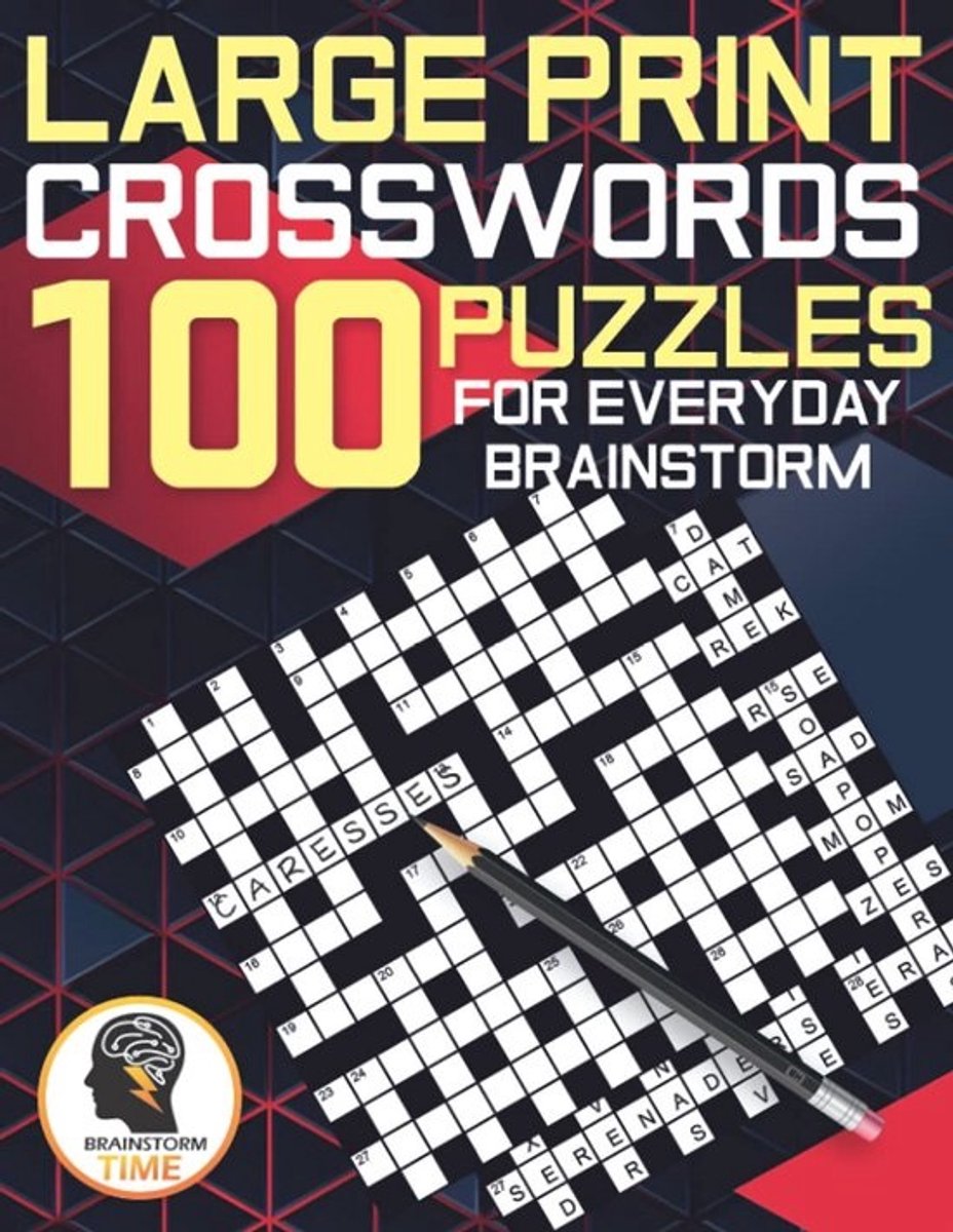 Groot Formaat Kruiswoordpuzzels: 100 Uitdagende Puzzels voor Dagelijks Plezier en Training