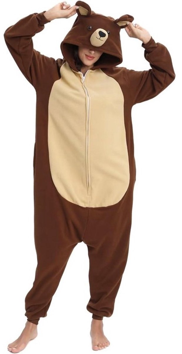 Comfortabele Onesie Dierenpak voor Volwassenen - Pyjama met Capuchon