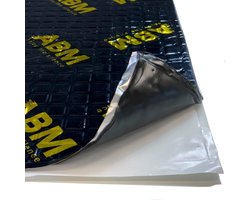 ABM Alubutyl BLACK 2,0 mm x 40 cm x 5 meter = 2 m² zelfklevende aluminiumbutyl anti-dreun isolatiemat, auto-isolatie - ShopVlot