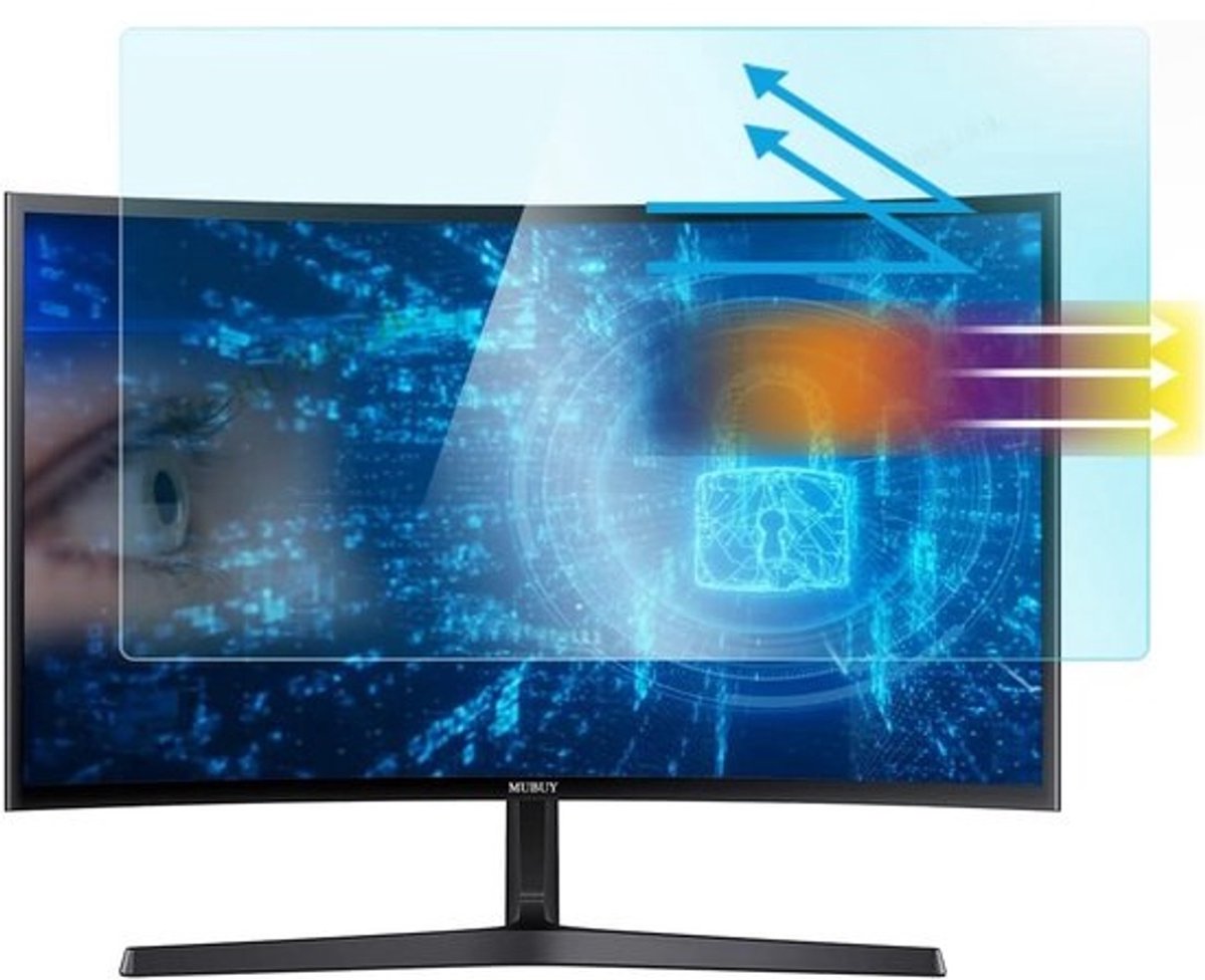 24 Inch Anti Blauw Licht & Anti Verblinding Schermfilter voor 24" Monitor