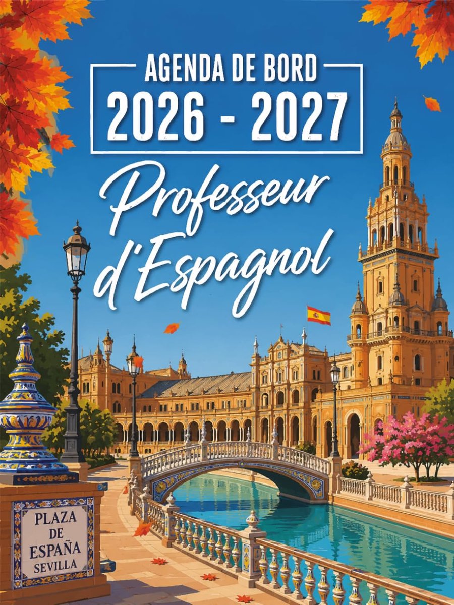 Agenda de Bord 2026-2027 Professeur d’Espagnol: Planificateur Scolaire pour Les professeurs, Format A4. - ShopVlot