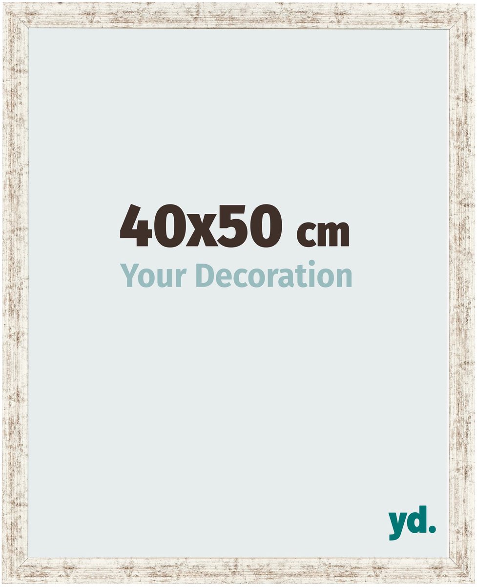 Your Decoration - Fotolijst 40x50 cm - MDF - Wit Vintage - Bologna