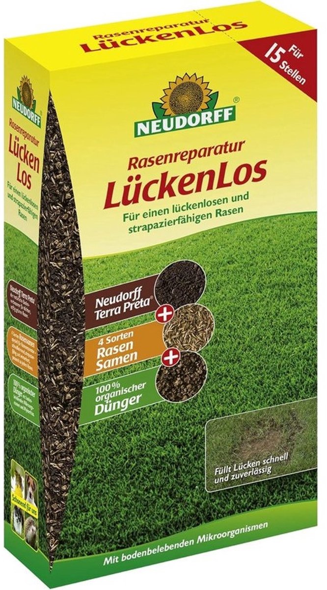 Gazon Reparatie - Gras Herstel - Dicht Maken Gaten - Met Terra Preta - 12 kg