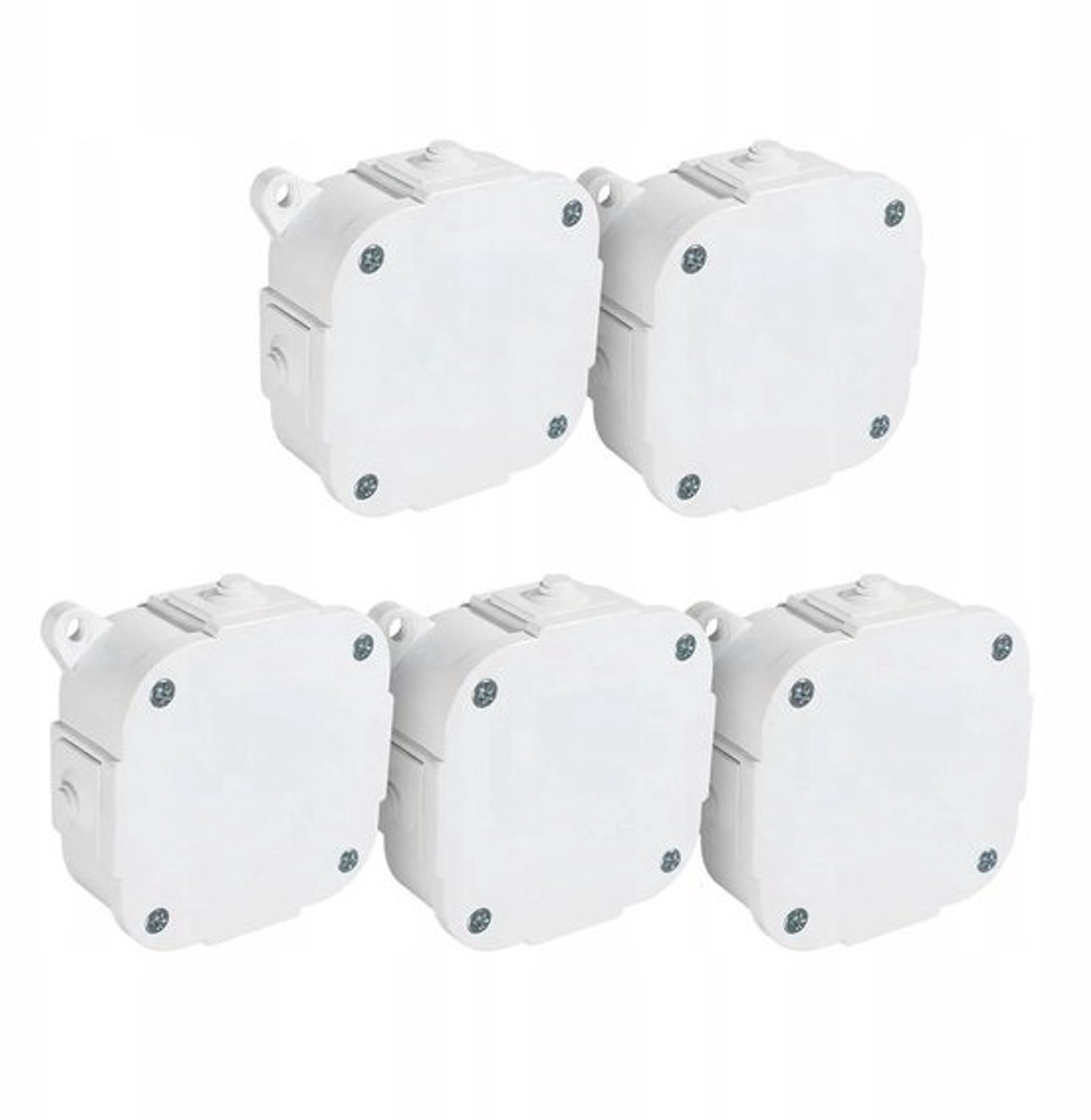 Opbouwdoos Hermetisch - Aftakdoos Klemmen - Elektrische Installaties - IP44 Vochtbestendig - 88x88x40 mm - Wit