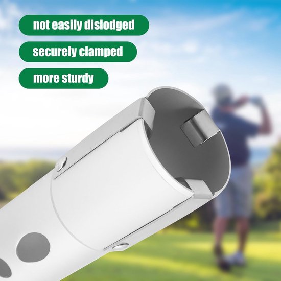 Golfbal Retriever en Opslagtube voor Golfballen - Ideaal voor Golfrecording en Verzamelen van Ballen - Grijs Metaal, Normale Grootte — afbeelding 2