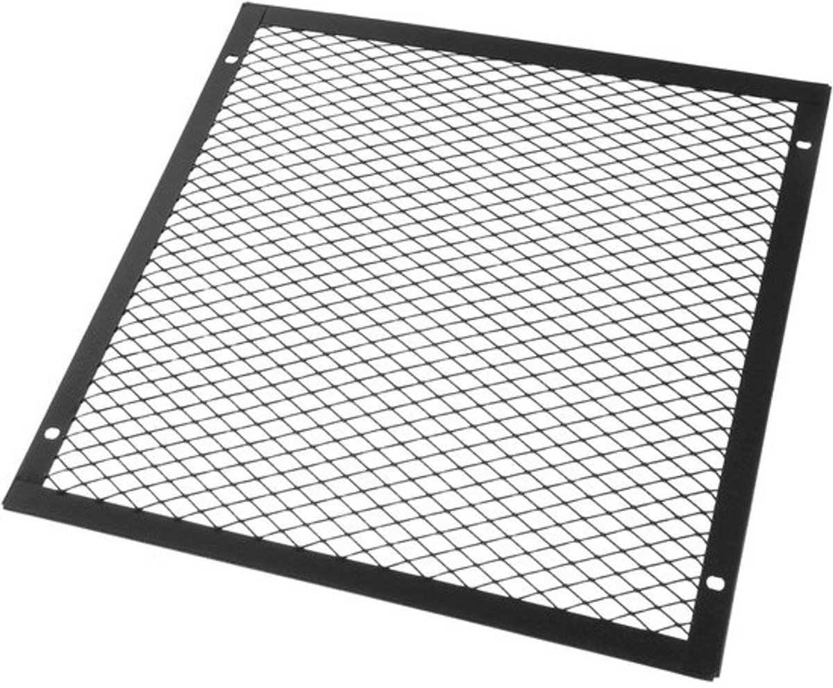 Vierkant Haardscherm - Beschermplaat - Veiligheid Thuis - Robuust Ijzer - 20x20cm - Zwart