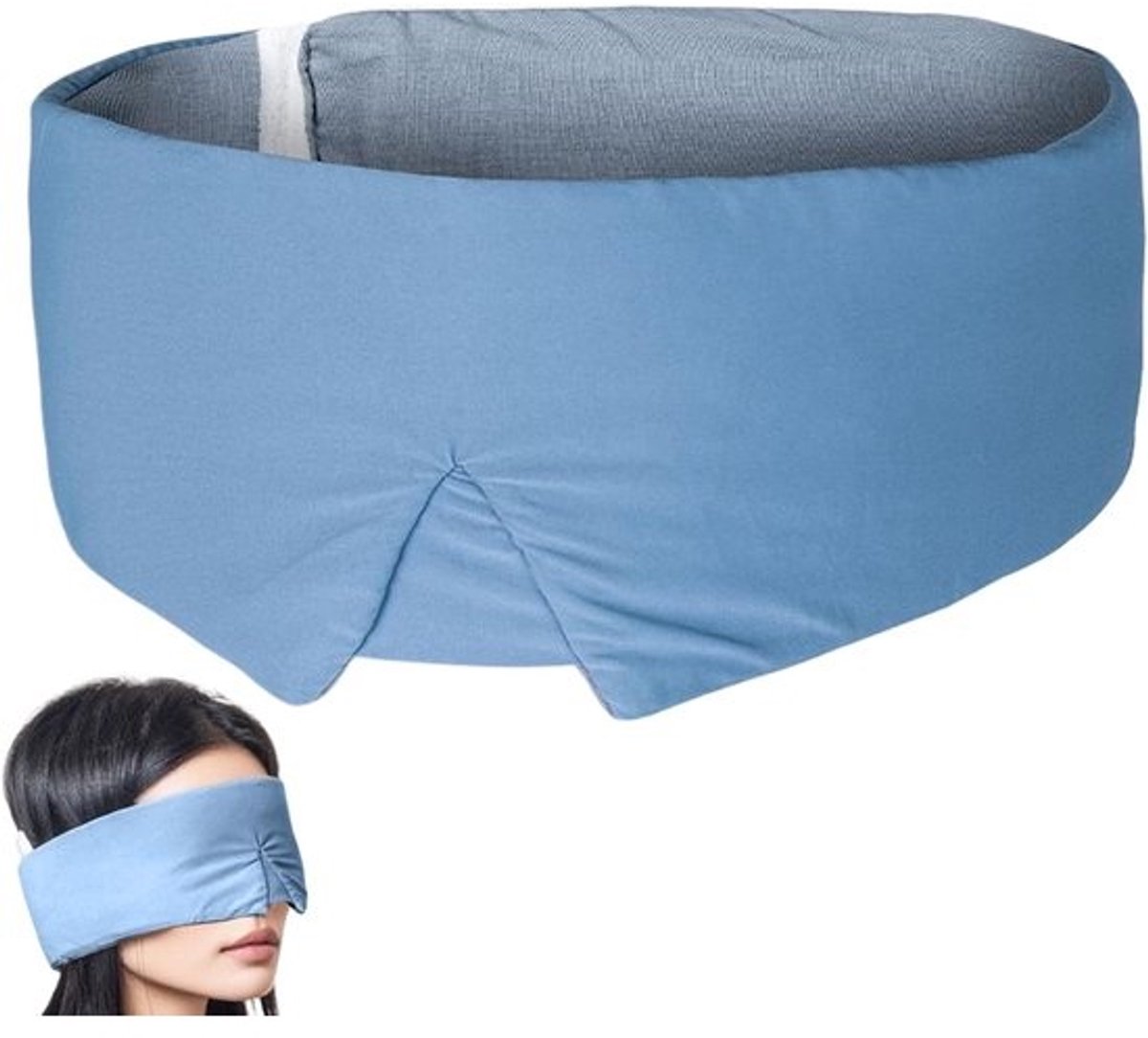 Nachtmasker - Oogmasker - Reizen en Ontspanning - Volledige Lichtblokkade - Verstelbaar - Zwart