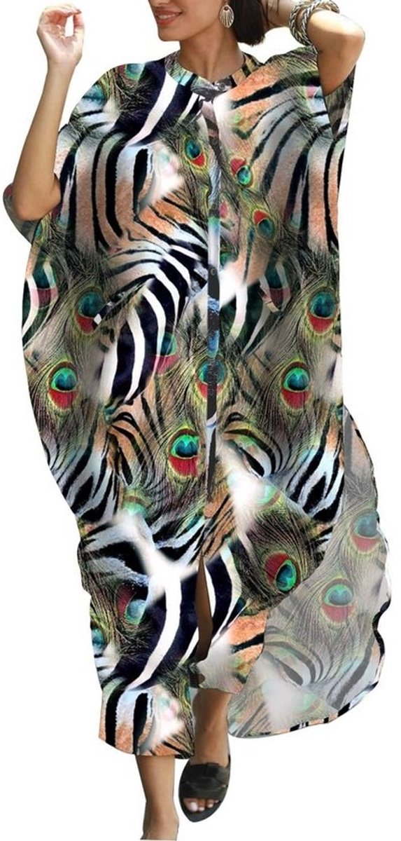 Boheemse Kimono Cardigan voor Dames - Zomerse Strandjurk en Bedekkende Kleding