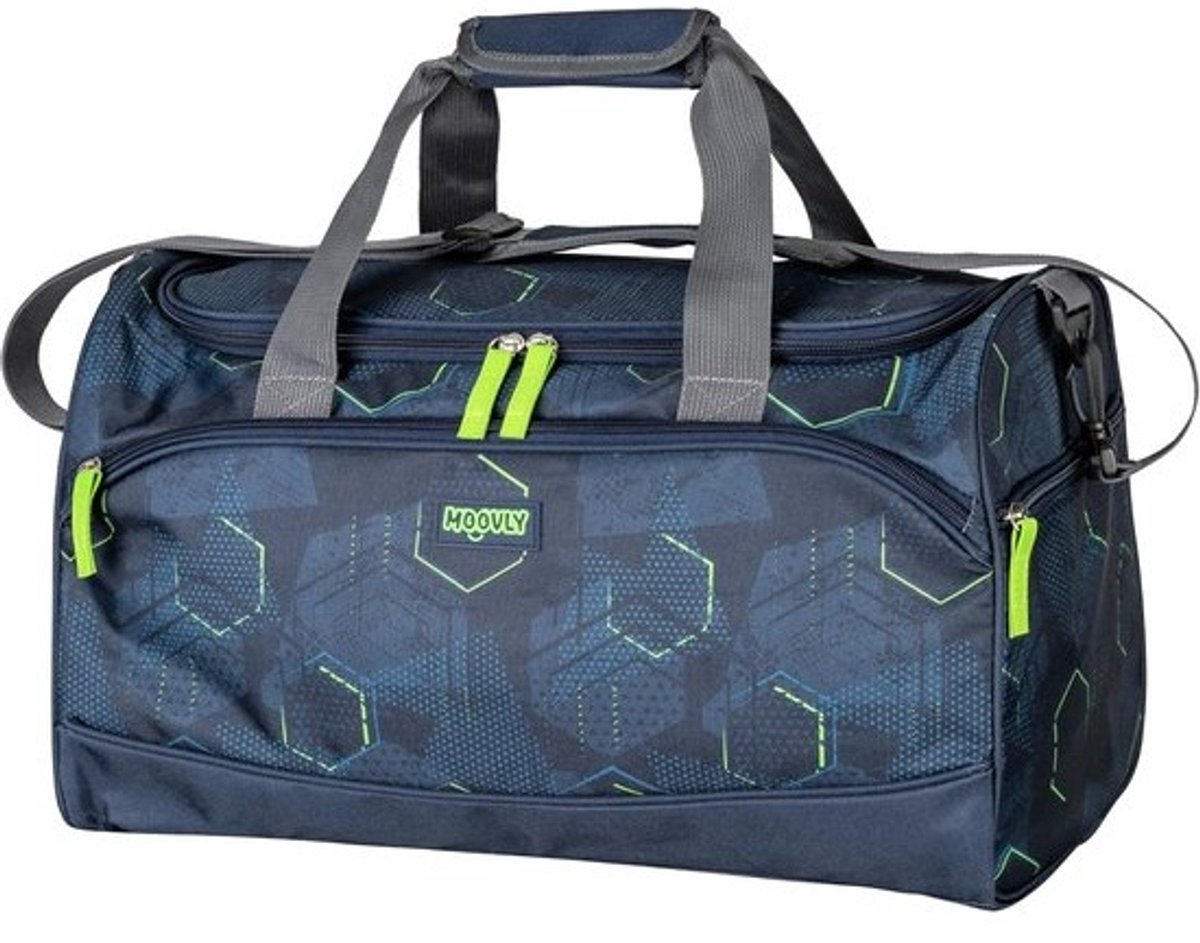 Sporttas voor Kinderen 25 Liter met Schoen- en Natvak - Blauwgroen