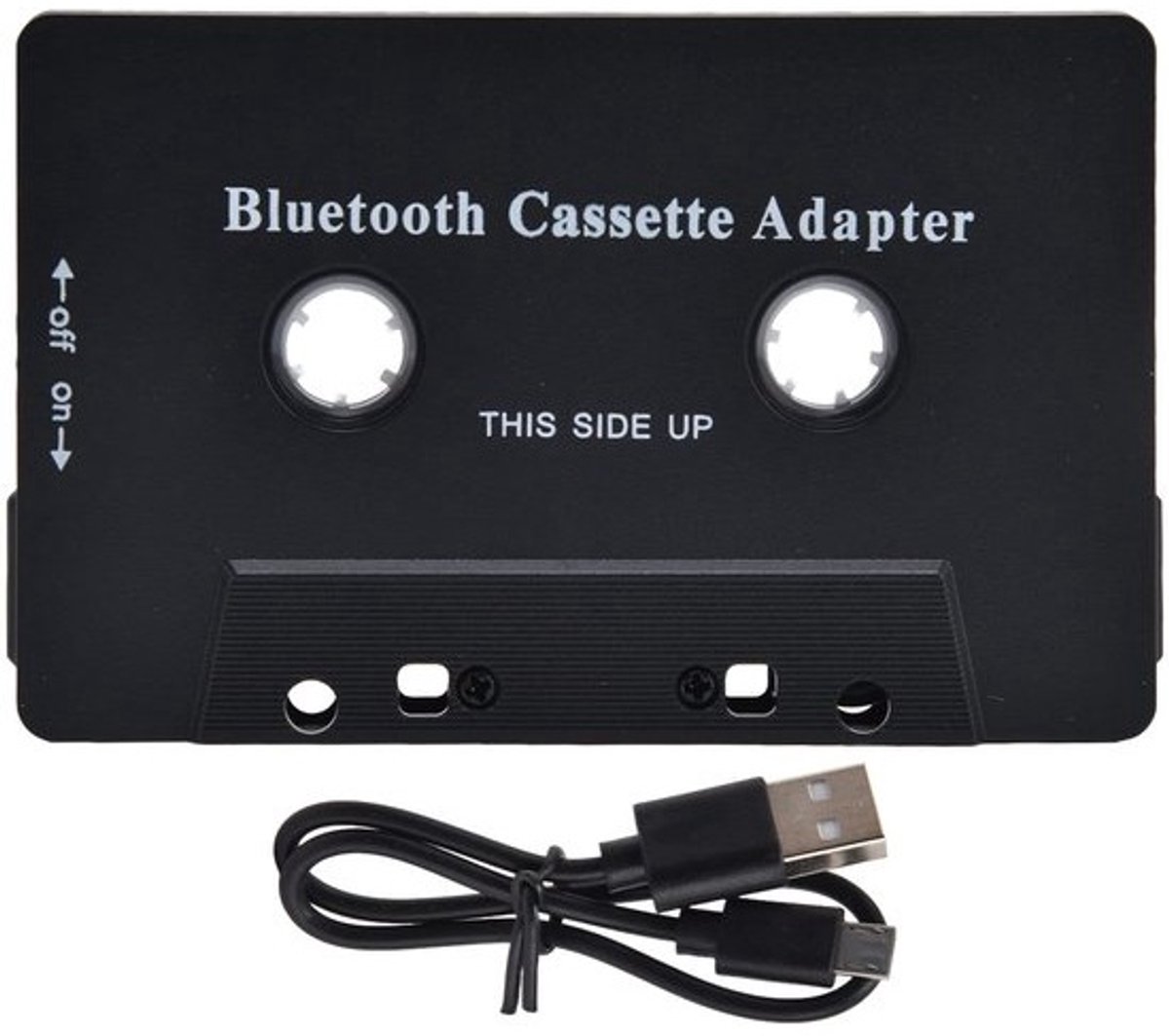 Cassette Adapter - Muziek Converter - Auto Audio Upgrade - Draadloze Bluetooth 5.0 - 10x6.3x0.8 cm - Zwart