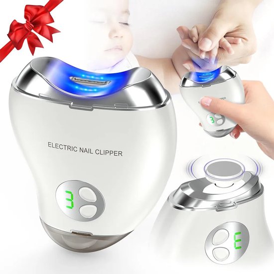 Elektrische nagelknipper, elektrische nagelknipper Geschikt voor kinderen Geschikt voor verlichting, oplaadbaar via USB — afbeelding 2