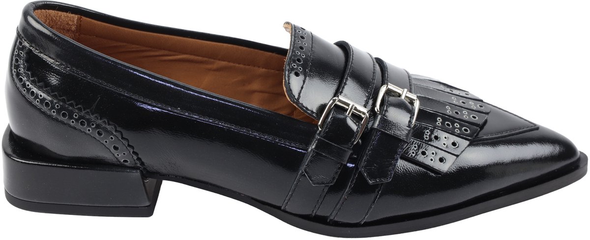 Via Vai - Jazz Lucy 62431 - Instappers - zwart - 39.5
