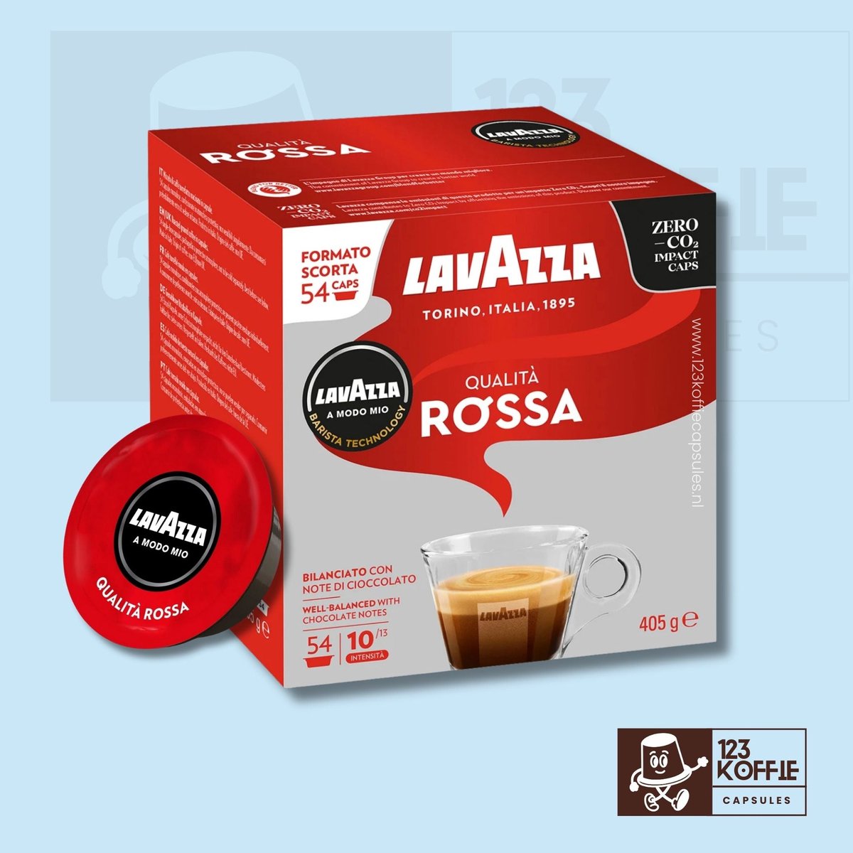 Lavazza A Modo Mio Qualità Rossa Koffiecapsules 54 stuks