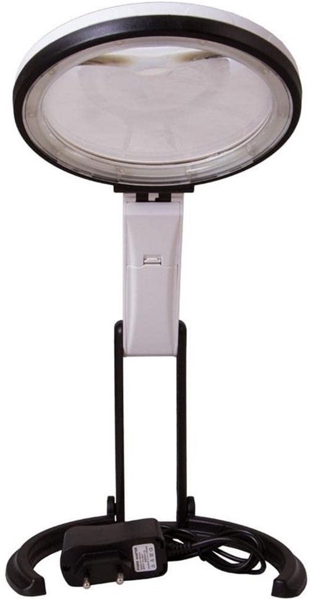 Opvouwbare Vergrootglas met LED Verlichting - Tafelmodel met 2x en 5x Vergroting