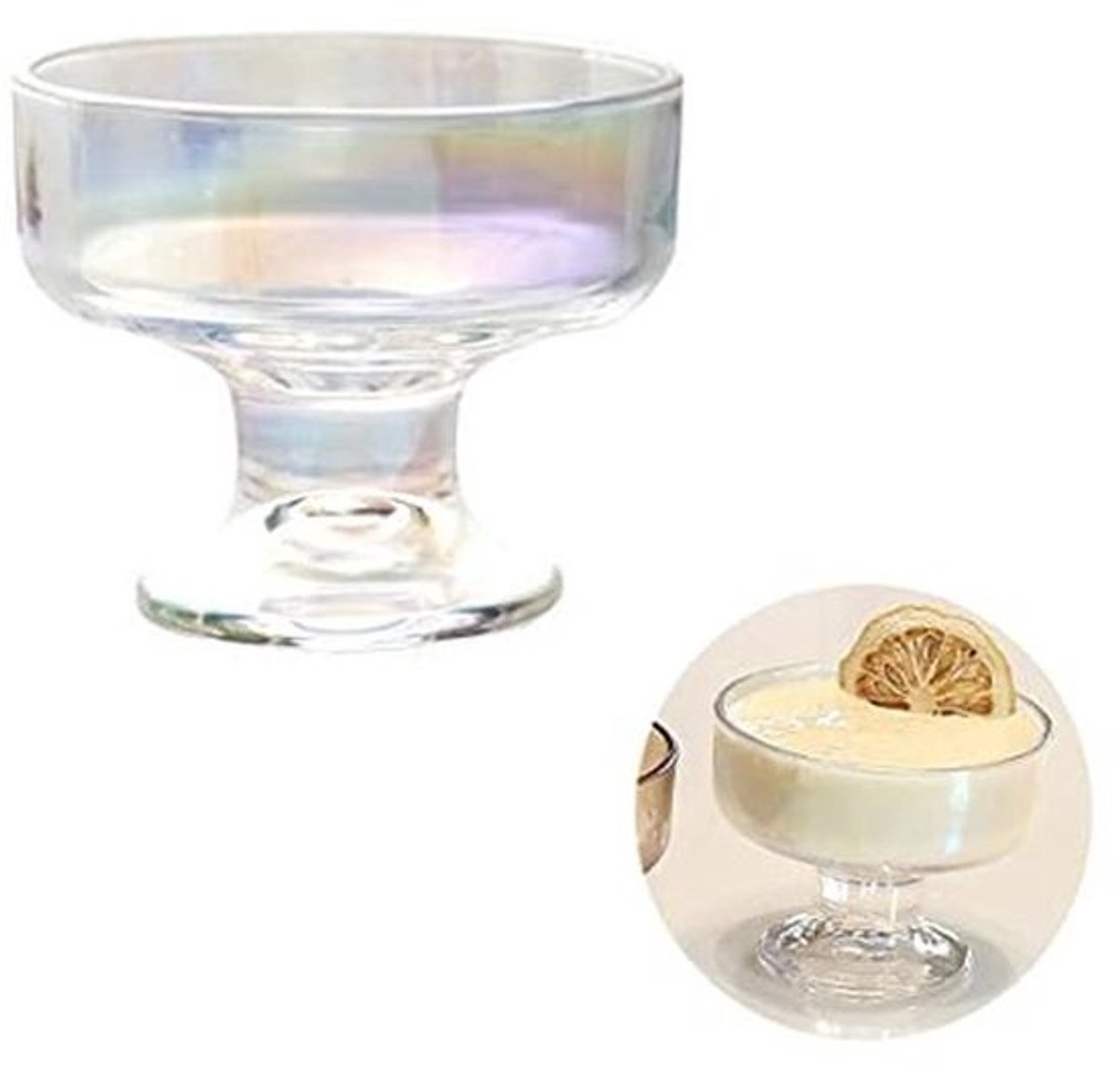 Dessertkommen Set van 6 - Glazen Trifle Bekers voor IJs, Pudding en Fruit - 3,8 Inch - Vaatwasmachinebestendig