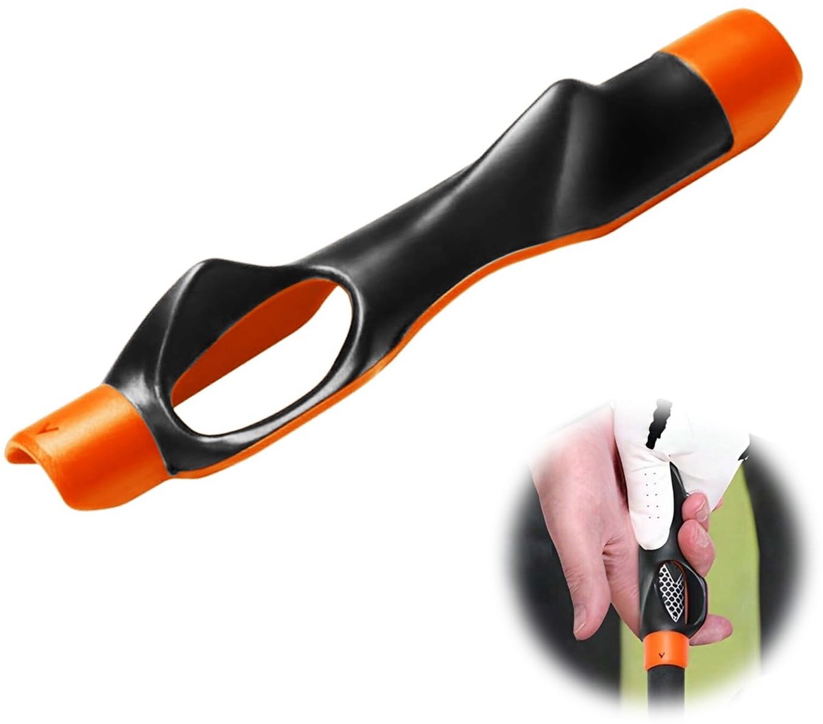 Dailygoods - Golf-trainingshulp, golfgreeptrainer golf, swingtrainer golf simulator vliegtrainer voor de juiste handpositie en grip