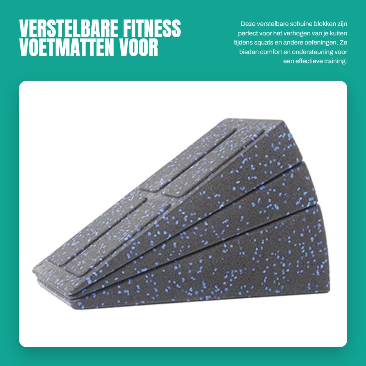 Dailygoods- Schuine Blokken Verstelbaar - Fitness Kalfverhogers - Antislip Voetmatten - Duurzaam EPP-Materiaal - Comfortabele Oefenervaring - Multifunctionele Fitnessapparatuur - Fitnessbord