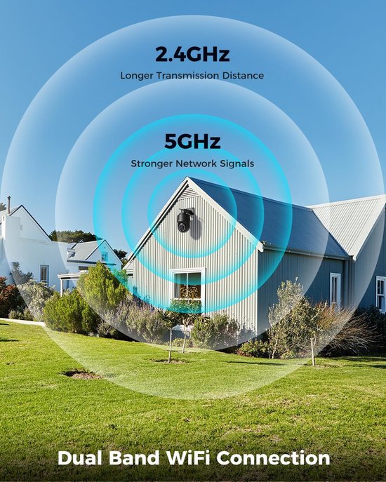 8MP 4K Buitenbeveiligingscamera WiFi Dual-Band PTZ met Persoons- en Voertuigdetectie — afbeelding 4