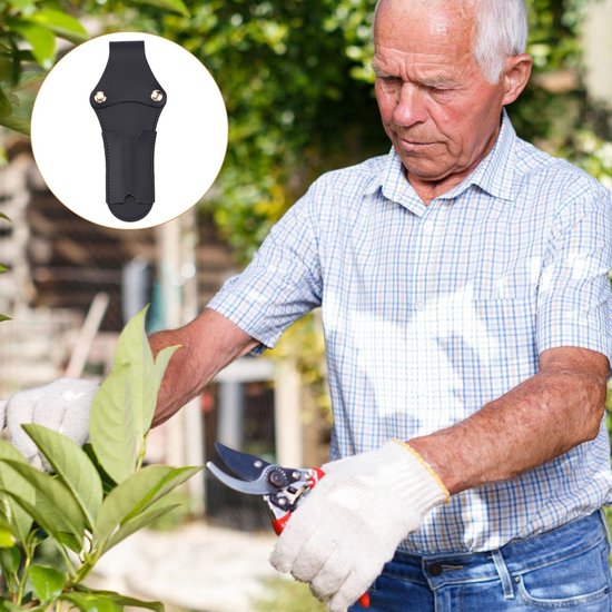 Dailygoods - Lederen Holster voor Tuingereedschap met Clip van Dailygoods — afbeelding 5