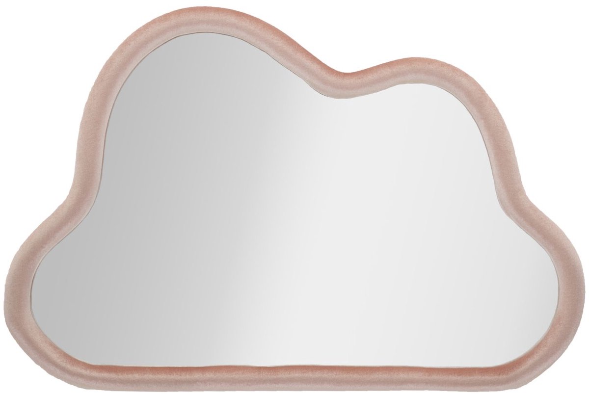 Mauro Ferretti Spiegel Cloud Pink Velvet 90x4x60 cm Roze