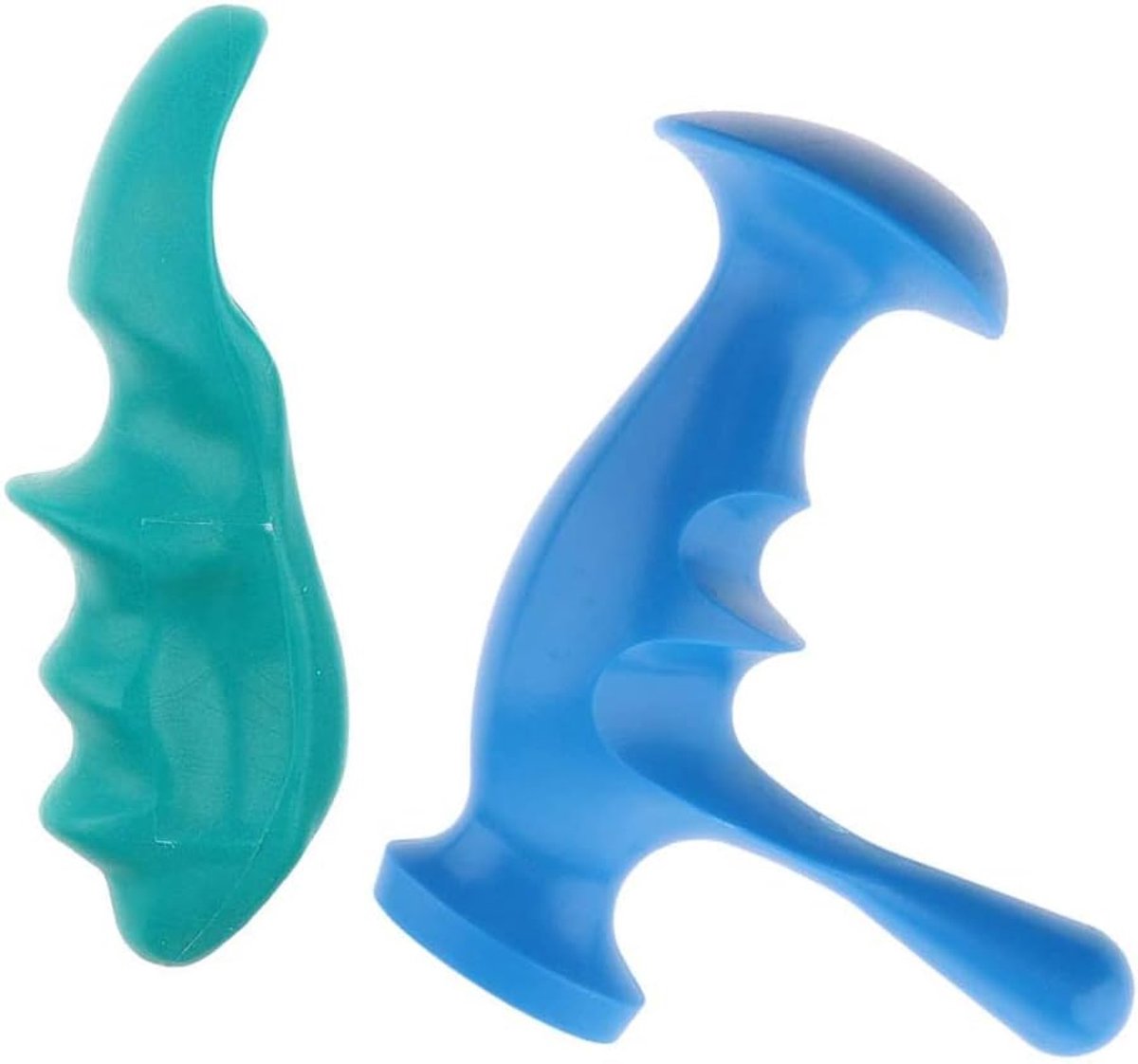 Duim Massager Tool - Trigger Point Helper - Diepe Weefsel Massage - Ergonomische Grip - 2 Stuks - Blauw