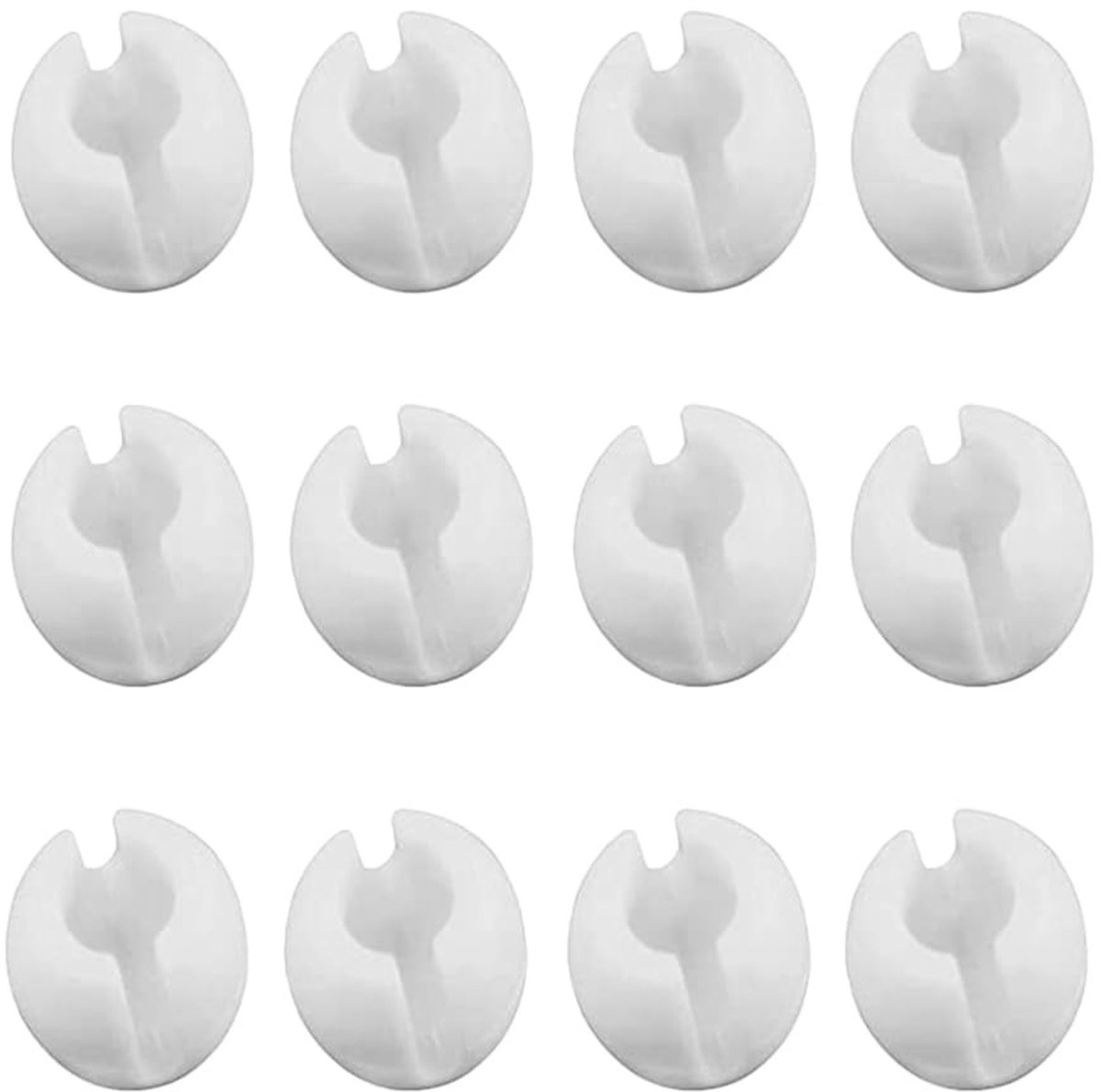 Dailygoods- Gesp - Set van 12 Kettingstopper Clips - Kralenhouder - Gordijnfixatie - Kunststof - Duurzaam en Praktisch - Gordijnclip