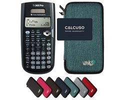TI-36X Pro MultiView incl. WYNGS Beschermhoes Turkoois - Wetenschappelijke Rekenmachine - Basis Pakket