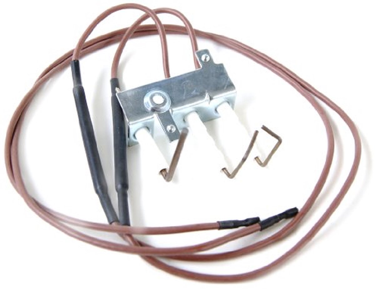 Vervangingsonderdeel Verwarming - Elektrode Set - Ketel Onderhoud - Ontsteking en Bewaking - 11 x 8 x 7 cm - Zilverkleurig