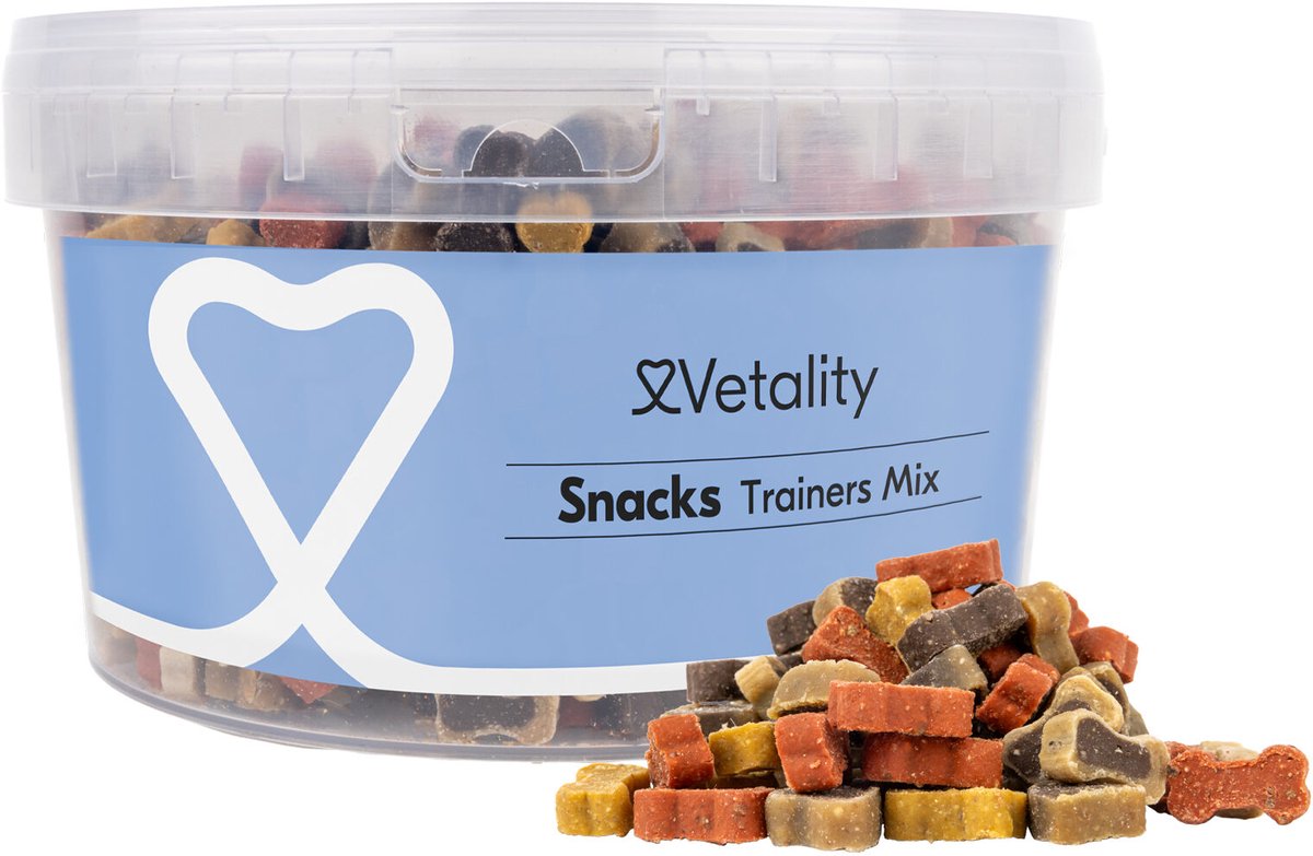 Vetality Hondensnacks Training - 1,5kg - Hondenkoekjes emmer
