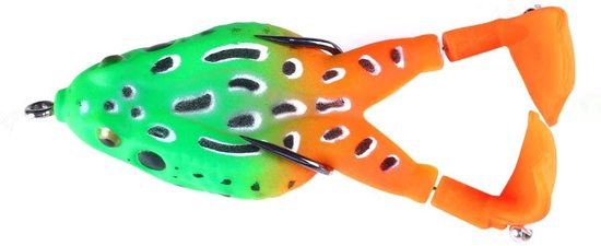 Dailygoods - 5 Stuks Kikker Kunstaas - Levensechte Crankbait voor Snoek en Baars — afbeelding 2