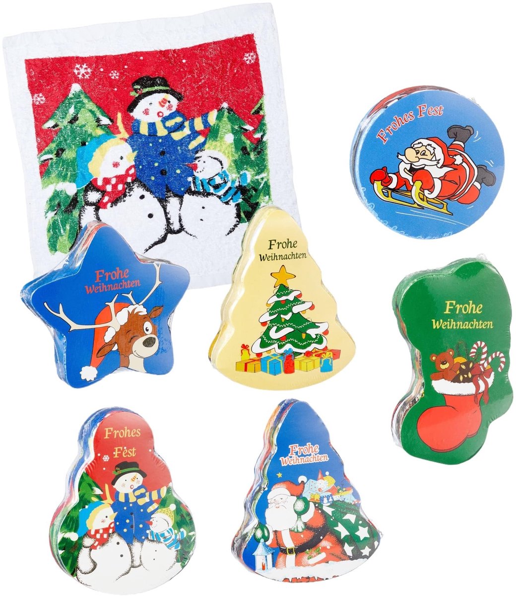 Dailygoods- Handdoek Set van 6 - Magische Handdoeken - Gastendoekjes - Washandjes - Origineel Cadeau - Afmetingen 30 x 30 cm - Washandje