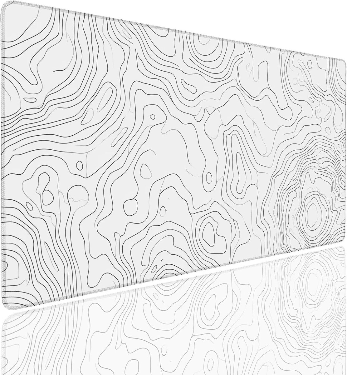 XXL Muismat - Grote bureauonderlegger - Bureau organiseren - Waterdicht antislip ontwerp - 90x40 cm - Topografisch patroon