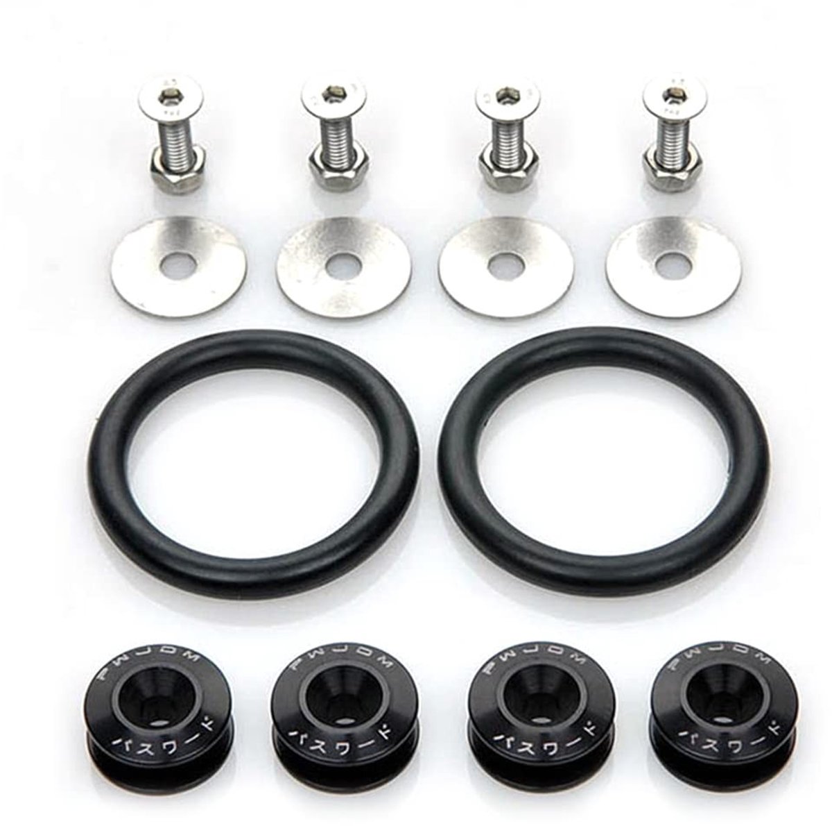 Dailygoods- Bevestigingsmiddelen 8 Pack - Aluminium Bouten - Schroeven - Motor Decoratie - Duurzaam - Hoogwaardige Afwerking