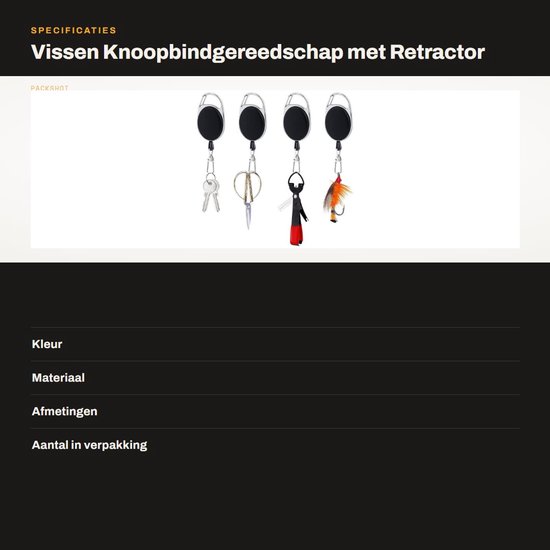 Dailygoods - Vissen Knoopbindgereedschap met Retractor en Multifunctioneel Ontwerp van Dailygoods — afbeelding 3