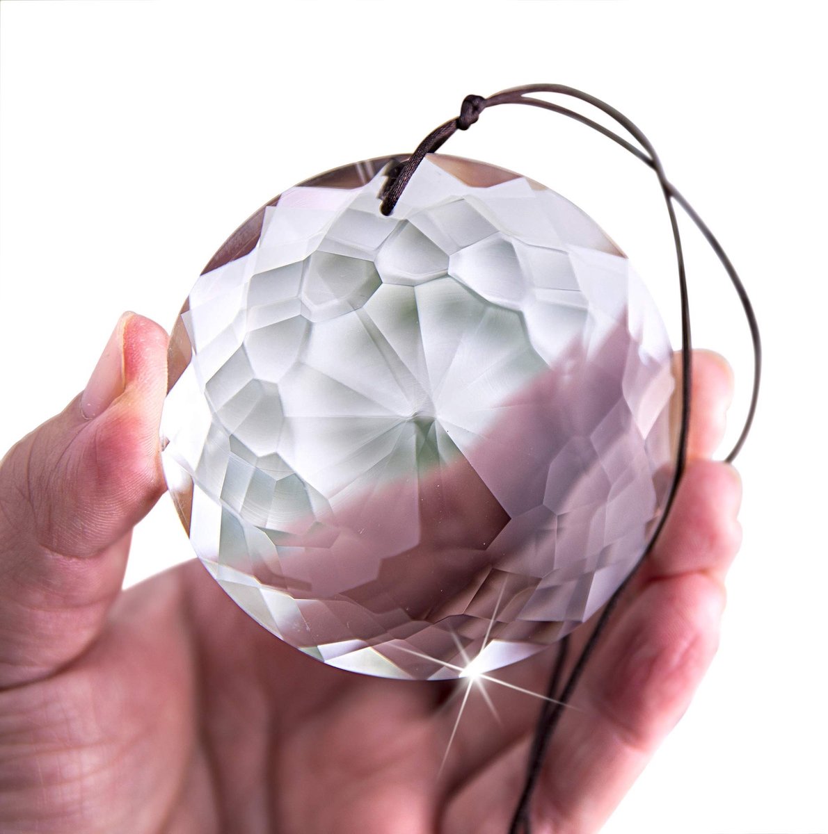 Dailygoods- Zonnevanger Kroonluchter - Kristallen Prisma's - Decoratieve Raamhanger - Bloe