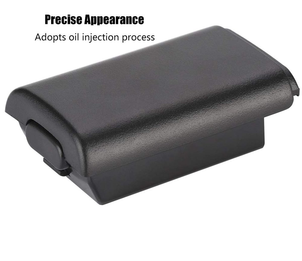Dailygoods - Xbox 360 Controller Batterijkap - Vervangingsset - Hoogwaardige kwaliteit - Zwart - Batterijdeksel - Perfect voor gamers - 5 stuks