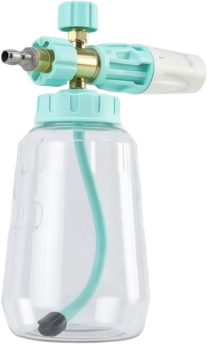 Schuimkanon Hogedrukreiniger - Schuimspuit - Voertuigen Wassen - 60° Waaiermondstuk - 27 x 10 x 10 cm - Lichtgroen