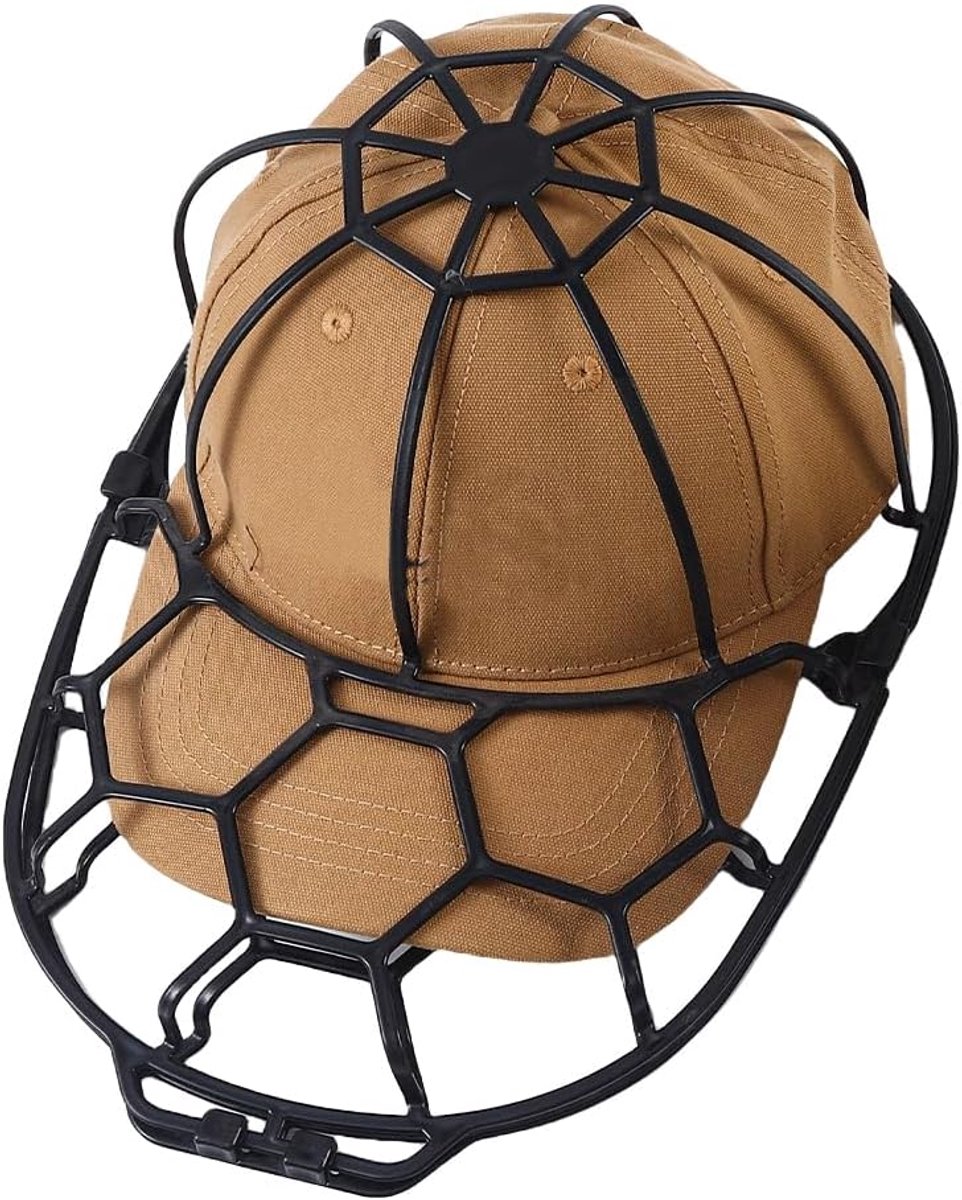 Hoed wasmachine kooi Cap wasframe Hoeden reinigen Veilig vergrendelingsontwerp 22x35.5x10.5 cm Wit