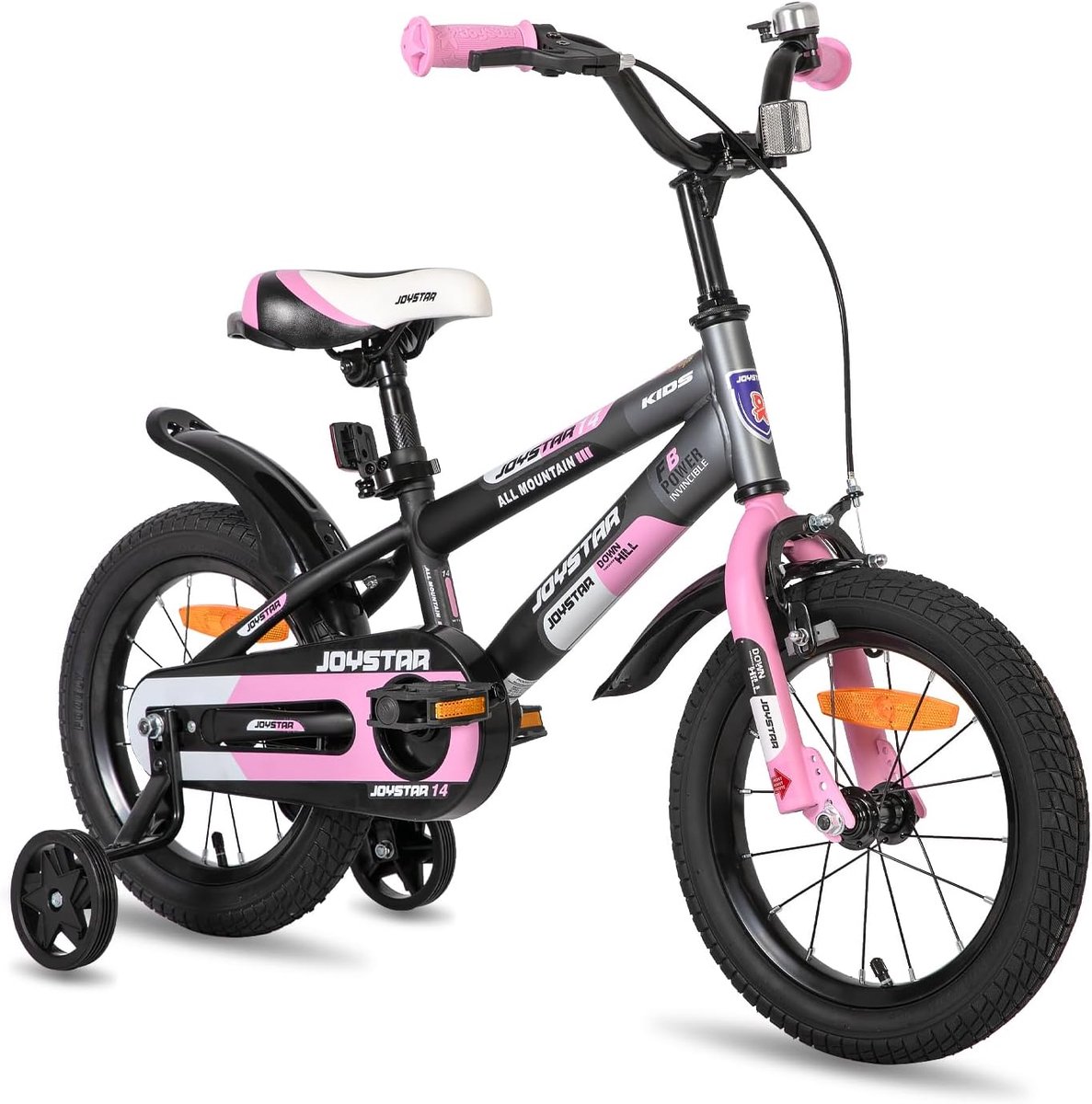 Kinderfiets sfiets sfiets Leren Fietsen Dubbel Remsysteem 14 inch Roze