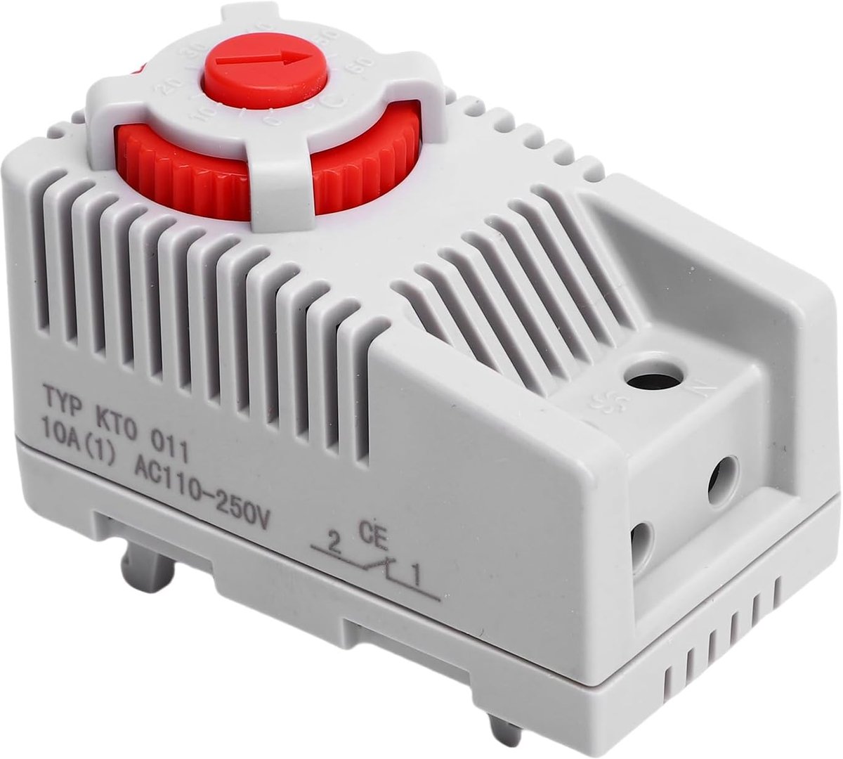 Mechanische Thermostaat - Temperatuurregelaar - Verwarming Regelen - Instelbaar 0-60℃ - Tweedraads - Zwart