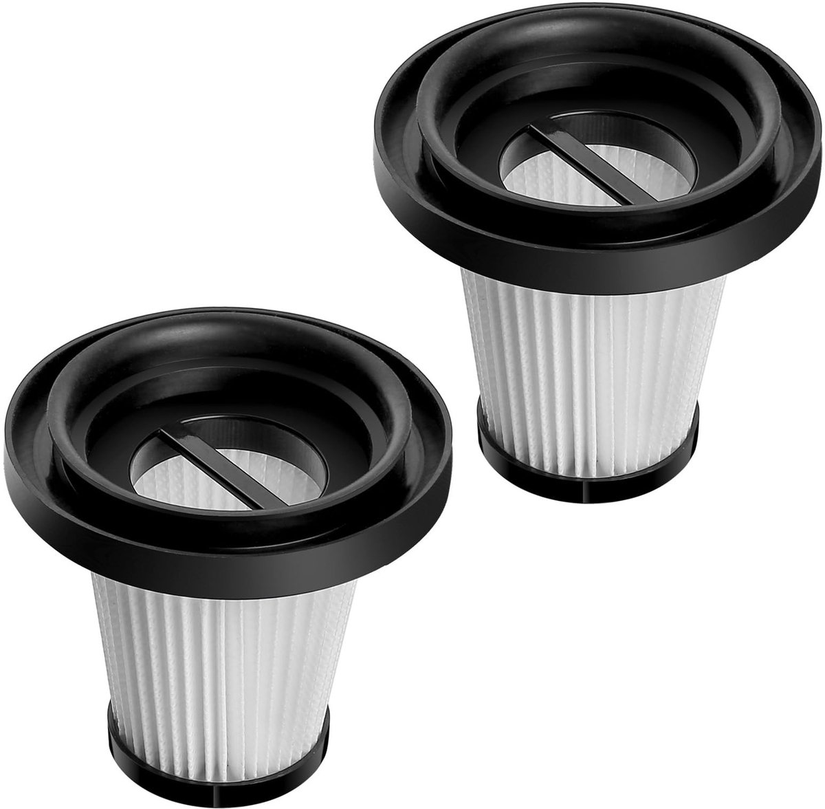 Dailygoods- Handstofzuigerfilter 2-pack - Vervangingsfilters - Geschikt voor Mucek - Universeel - Hoogwaardige kwaliteit - Eenvoudige installatie - Stofzuigerfilter