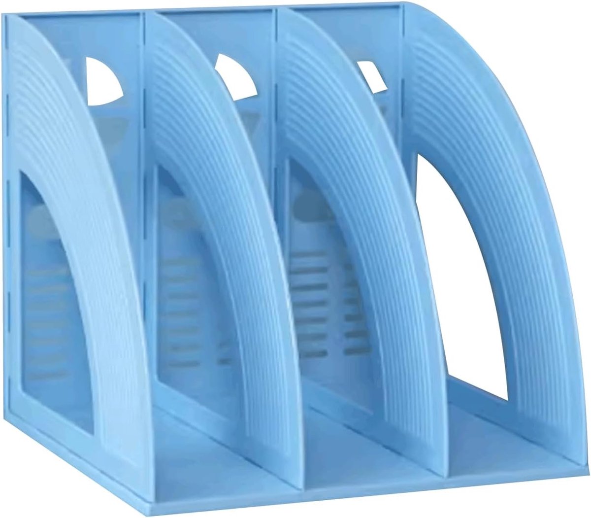 Archiefmand Bureau - Dossierhouder Organizer - Documenten Sorteren - Hol Ontwerp - 25.5 cm Breed - Blauw