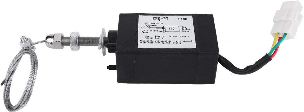 Dailygoods- Afsluitmagneetklep DC 12/24V - Uitschakeling Dieselmotoren - Hoogwaardig Materiaal - Duurzaam - Lange Levensduur - Betrouwbare Werking - Magneetventiel