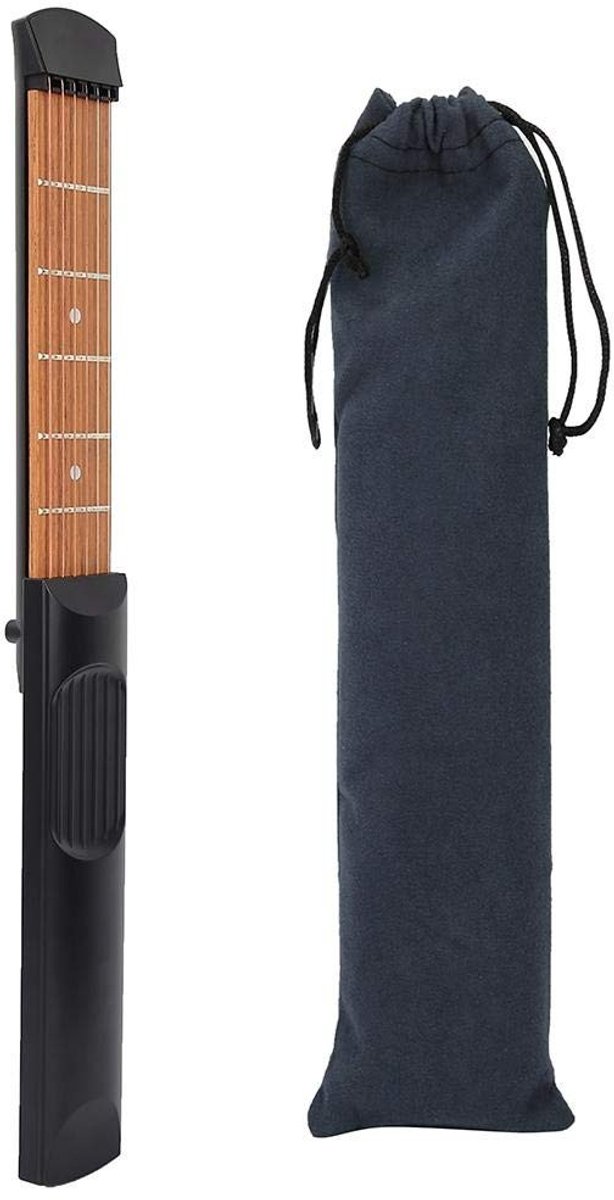 Dailygoods- Gitaarkoordtrainer Draagbaar - Oefengereedschap voor Beginners - Verbeter Vingerbehendigheid - Inclusief Opbergtas - Hoogwaardig Houtmateriaal - Duurzaam Gebruik - Gitaar Oefenapparaat