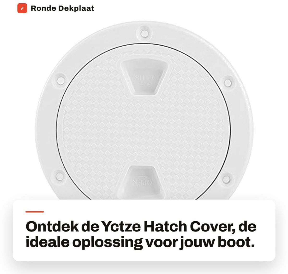 Dailygoods- Hatch Cover 4 Inch - Ronde Dekplaat - Antislip - Corrosiebestendig - UV-bestendig - Eenvoudig te installeren - Luikdeksel