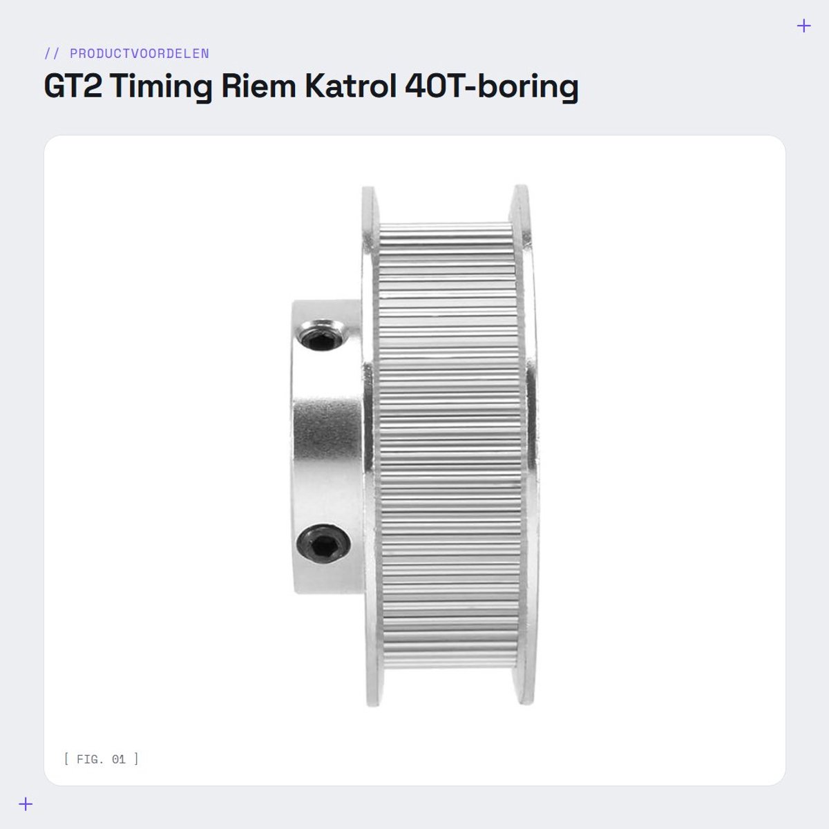 Dailygoods- Timing Riem Katrol 30/36/40/48/60 Tanden - Aluminium Legering - Binnenboring 5/6.35/8/10/12mm - 2 Stuks - H-type - Geschikt voor 3D Printer/CNC Laser Cutter