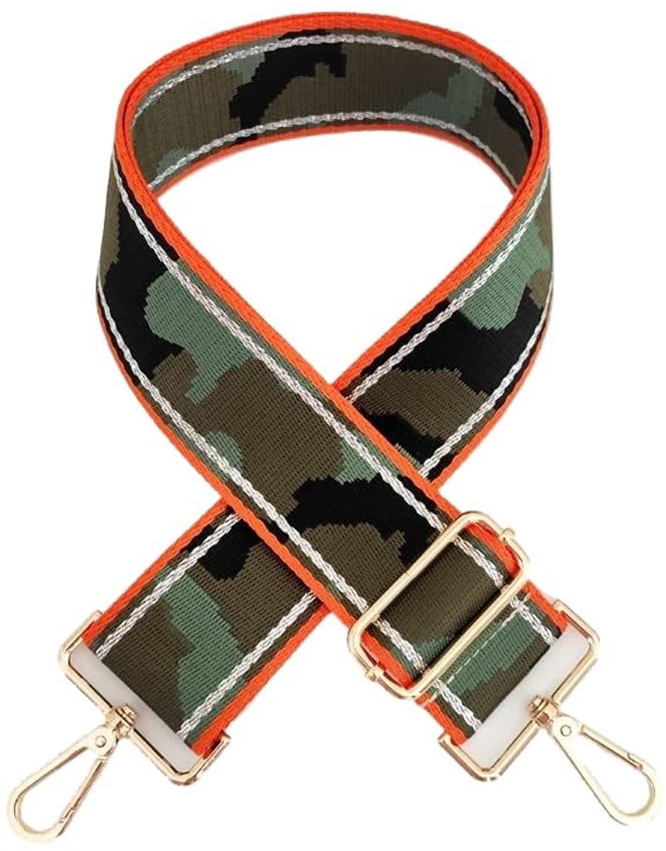 Dailygoods- Schouderriem Verstelbaar - Tasriem - Tassenriem - Schouderband voor Tas - Draagtas - Goud, 80-130 cm, 5 cm breedte