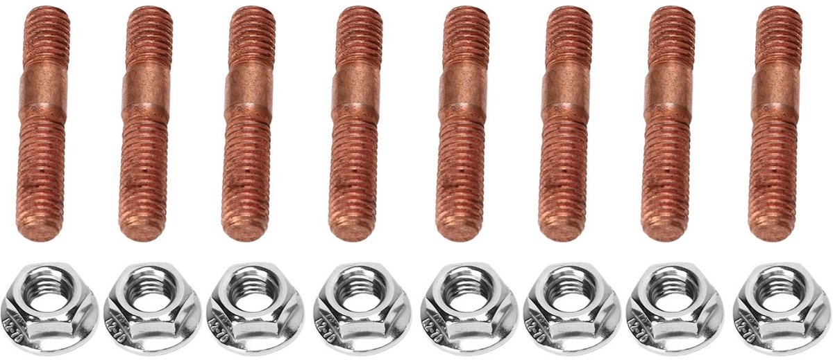 Dailygoods- Uitlaatspruitstuk Hoge Prestaties - Schroefdraaddeuvelset - Turbo Studs - Hardware Kit - Metalen Legering - Professioneel Vakmanschap - Uitlaatschroef